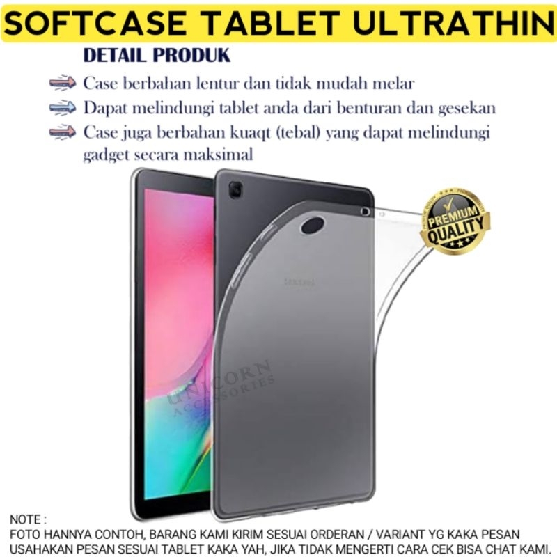 SoftCase  Samsung Tab A8 2019 T290 T295 T297 Non S Pen / Tab A 8 10.5 X200 X205 / Tab A8 With S Pen P205 P200 / Tab A 10.5 T590 T595 / 2018 2019 2021 Casing Ultrathin Tablet Silikon Jelly Case Silicon Cover