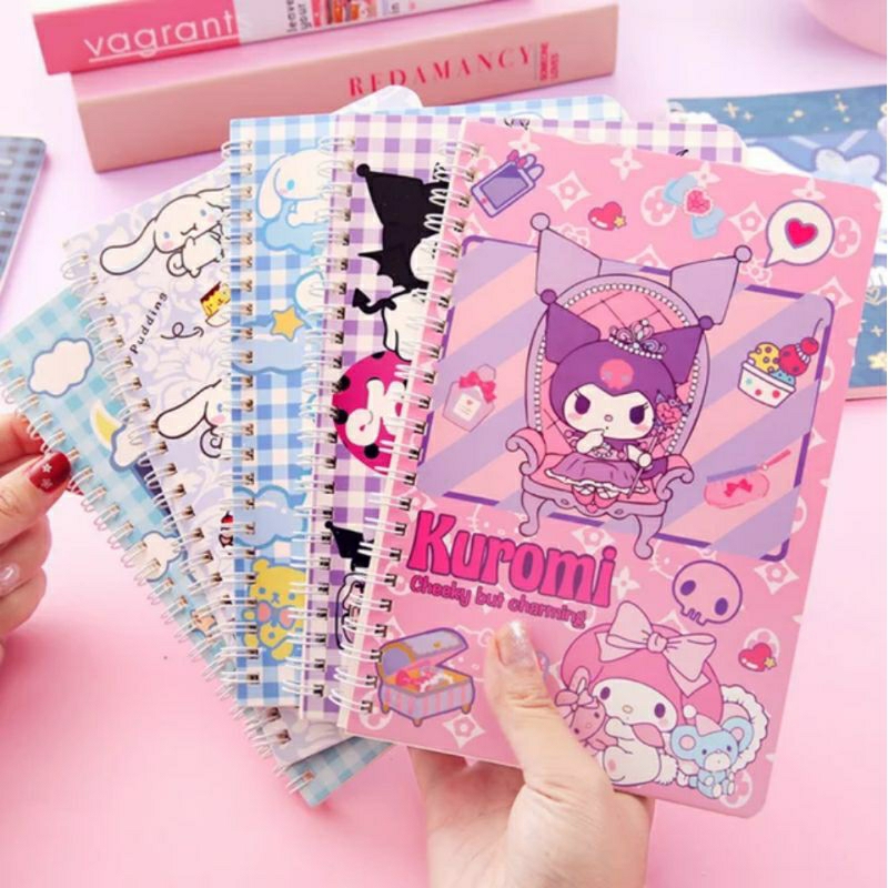 

CutieliciousLand | Kuromi Notebook A5 / Cinnamoroll Notebook A5 / Sanrio Notebook A5 / Notes Sanrio / Notes Kuromi /Notes Cinnamoroll