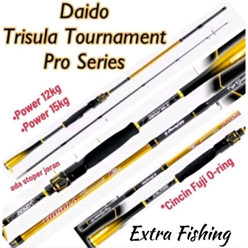 Joran Daido Trisula Tournament Pro Series 165/180CM || BAHAN CARBON SOLID || GRATIS PACKING PARALON