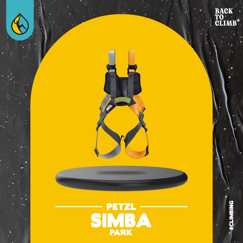 PETZL SIMBA PARK Original – Safety Harness Anak Kids Climbing Outbound Full Body