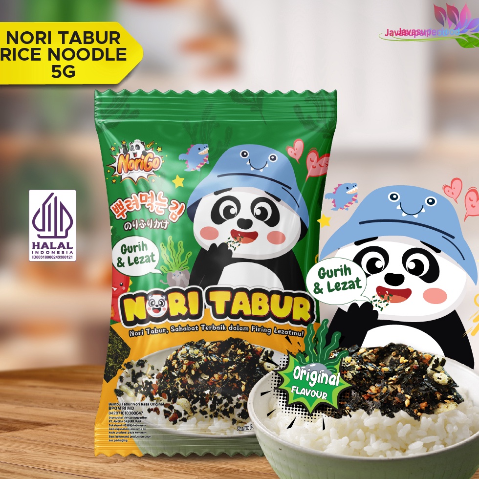 

Pr0m0 Nori Tabur Rice Noodle Rumput Laut Panggang (1 RENCENG ISI 12PCS) 5g Halal Special Promo