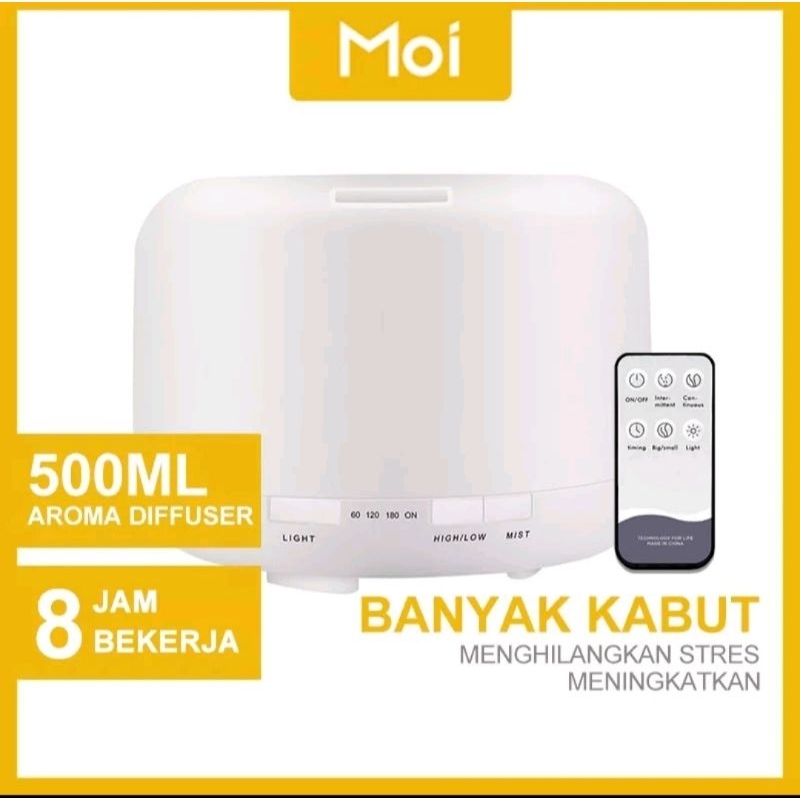 MOI HUMIDIFIER DIFFUSER 500ML + REMOTE