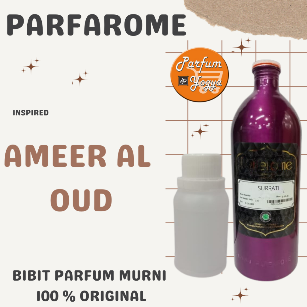 BIBIT PARFUM MURNI PARFAROME AMEER AL OUD 100 ML | REPACK