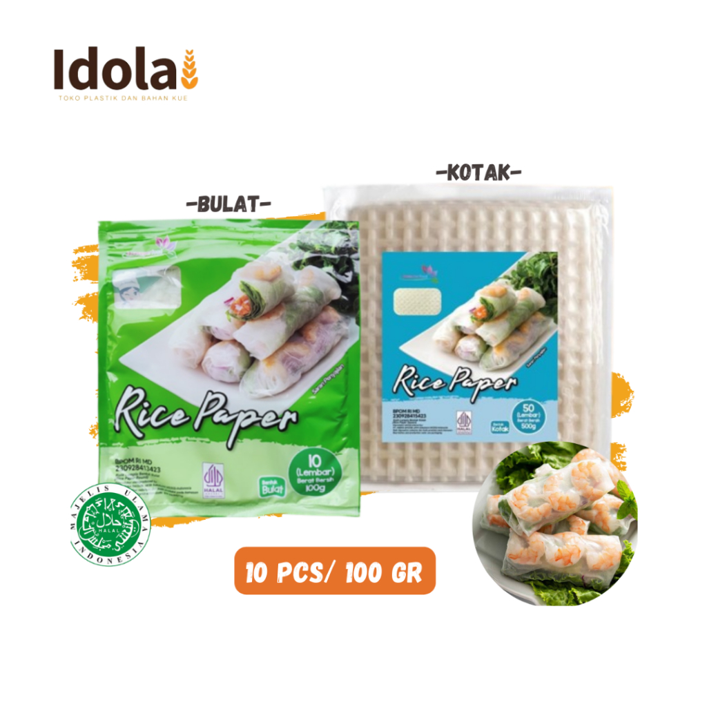 

RICE PAPER / Banh Trang High Quality Rice Paper 200 GR / 20 Lembar