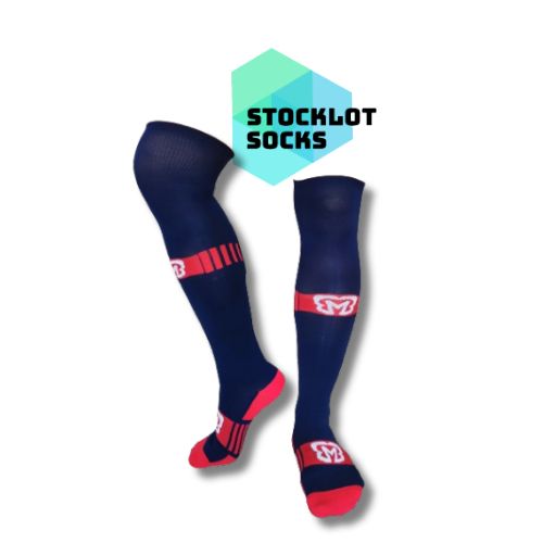 Kaos Kaki Futsal/Sepak Bola MBB Apparel Navy Red (TANPA TAG)