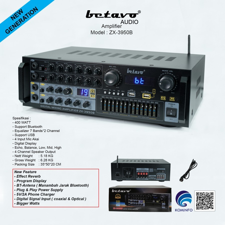 Amplifier Karaoke Betavo ZX 3950B