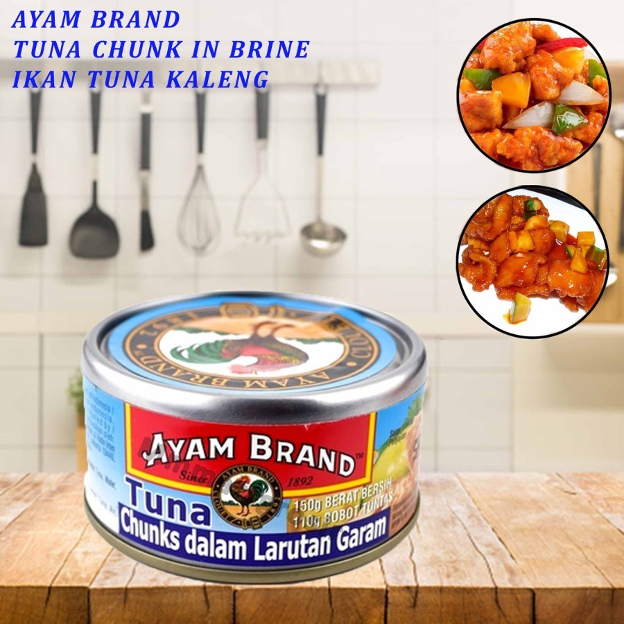 

Ayam Brand / Tuna Chunk In Brine / Ikan Tuna Kaleng / 150gr