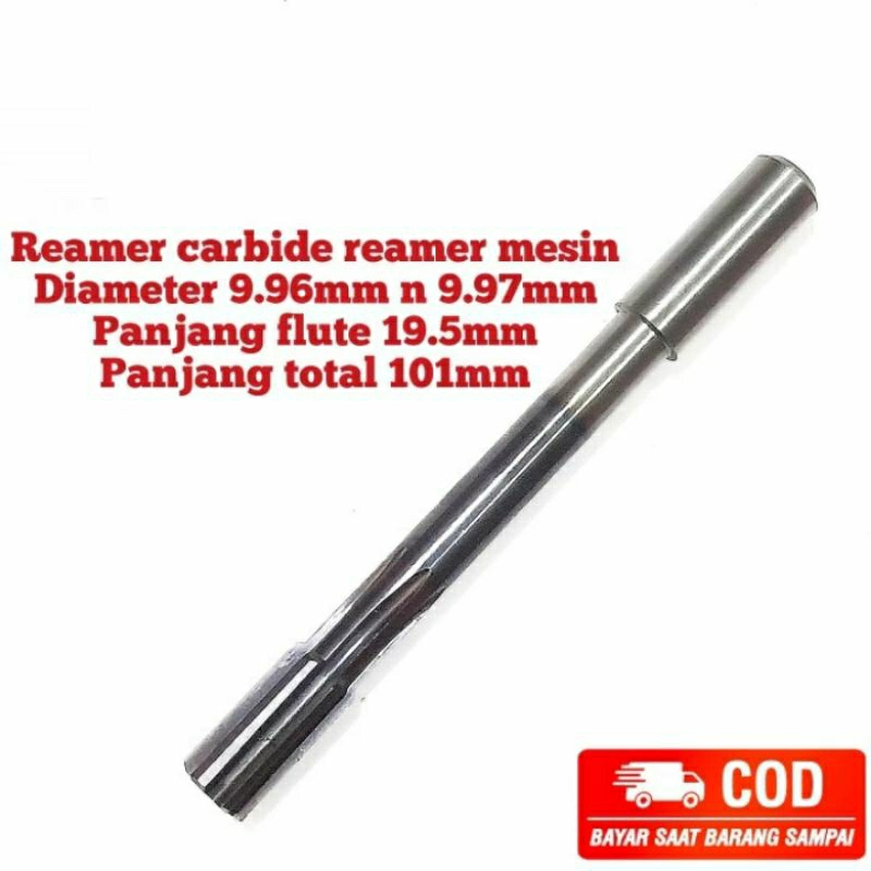 Reamer carbide reamer mesin 9.96mm n 9.97mm bukan bor nachi hss