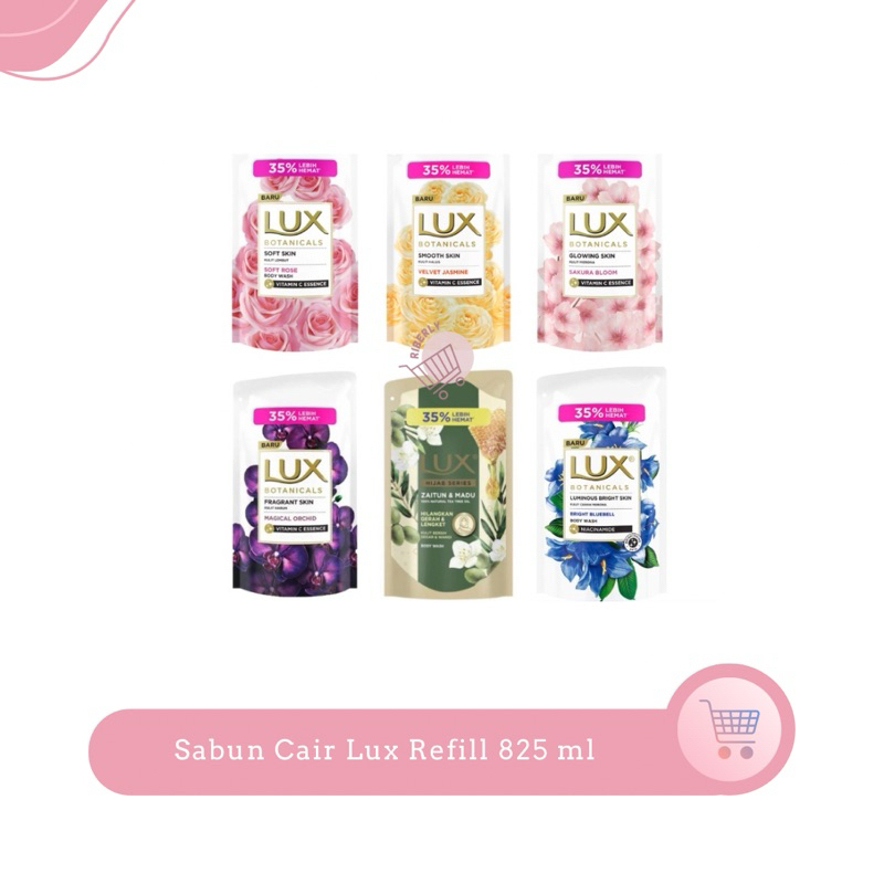 Lux Sabun Cair Refill Pouch 825 ml / Lux Sabun Cair All Varian