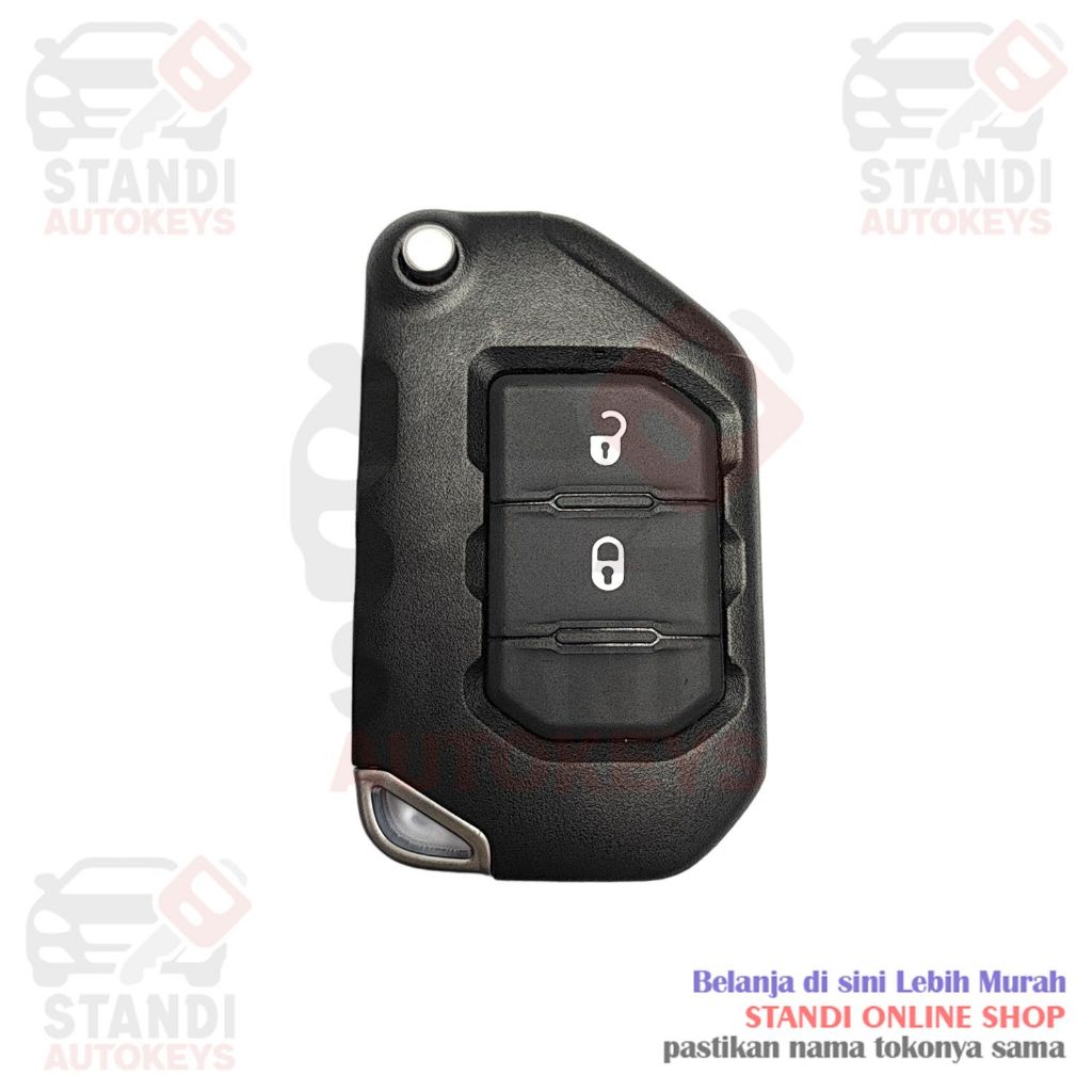 Casing Kunci Remote Key Shell Smartkey Jeep Rubicon Wrangler Gladiator