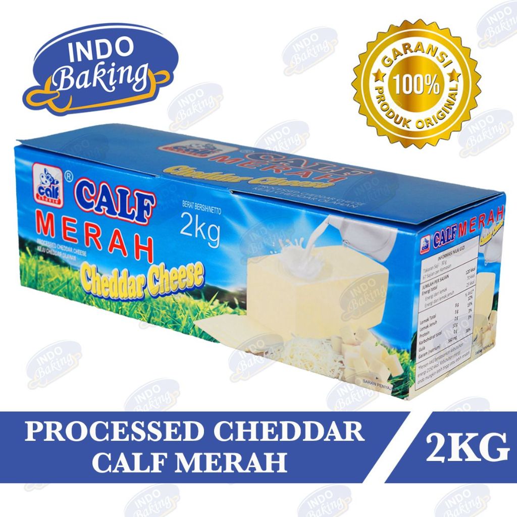 

CALF MERAH Cheddar Keju Parut 2 kg