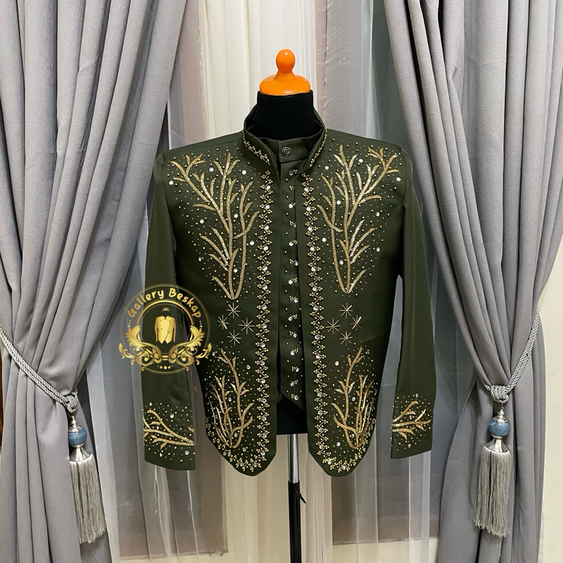 Beskap pengantin jawa/ beskap solo/ beskap jawa/ hewes