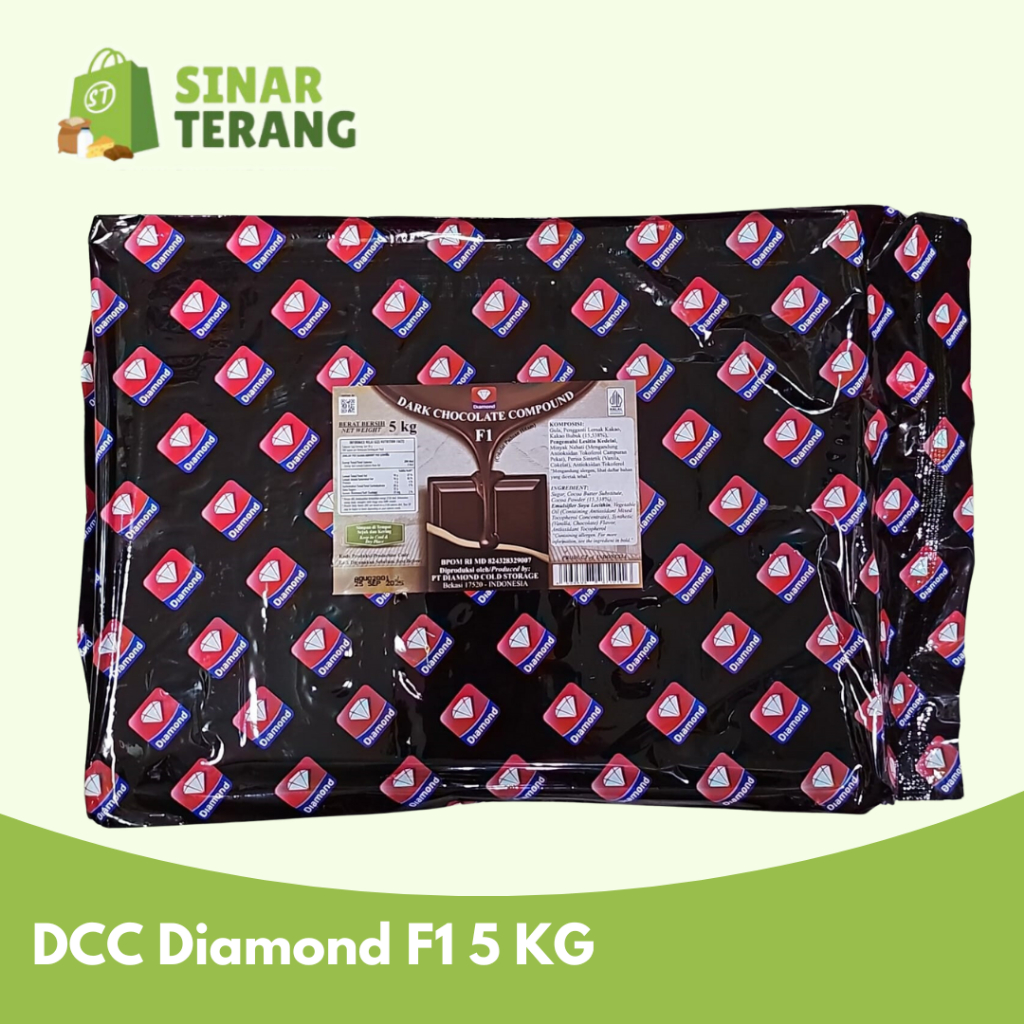 

Diamond f1 dcc 5kg dark coklat compound blok 5 kg