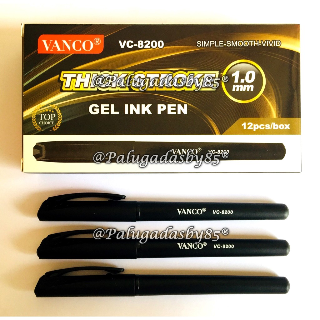 

(1 Biji) GROSIR Bolpen VANCO VC-8200 1.0 mm Gel Pen Hitam / Gel Pen Vanco VC-8200 / Gelpen Vanco VC-8200 / Ipen Vanco VC 8200