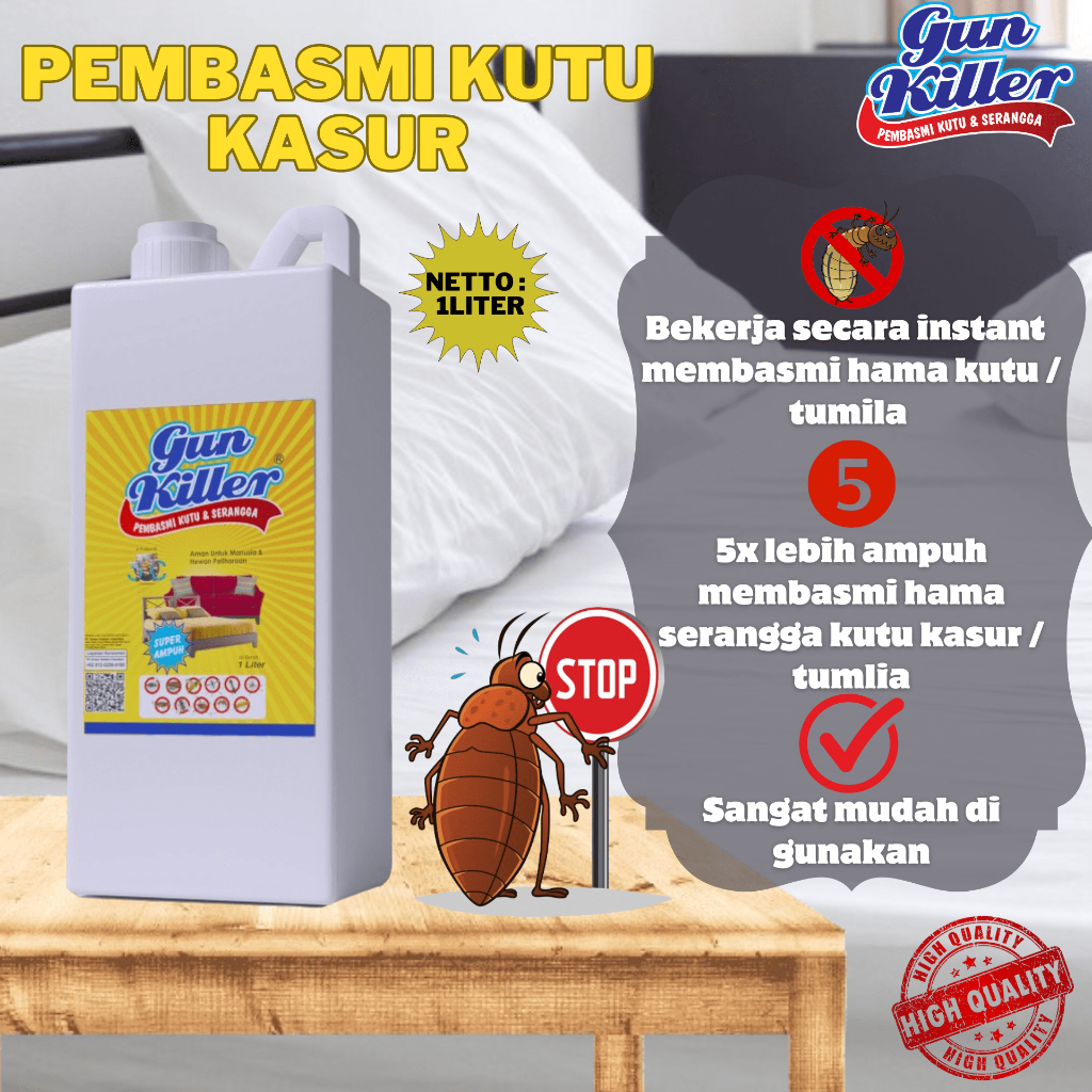 pembasmi kutu kasur, semprotan pembasmi kutu kasur, penghilang kutu kasur 1liter
