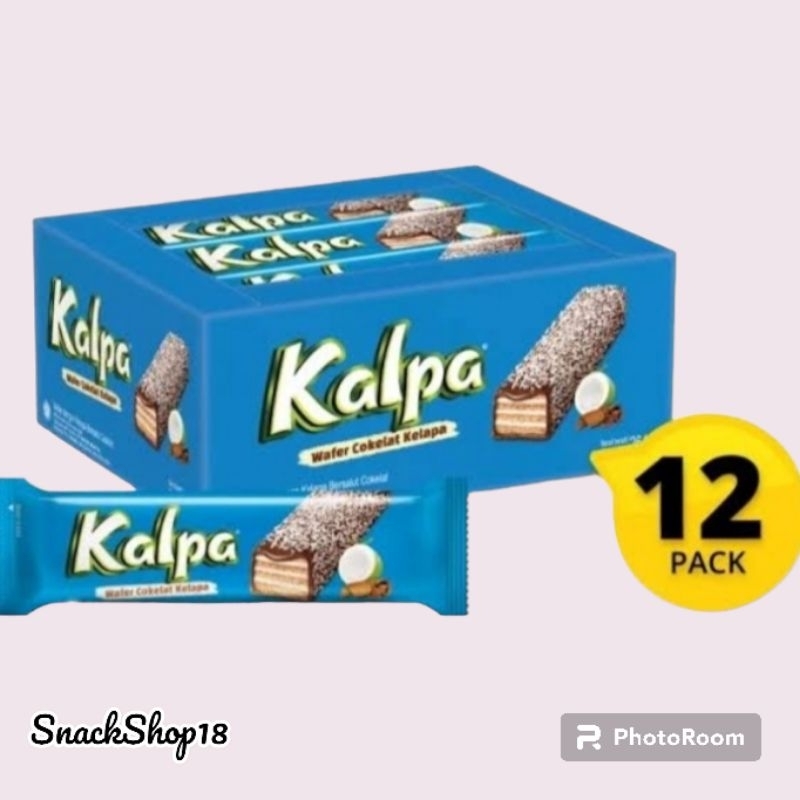 

Kalpa Wafer Cokelat Tabur Kelapa | 1 Box Isi 12 Bungkus @ 22 Gram