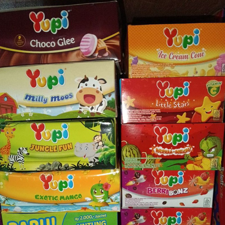 

D!ju4l Murah Yupi eceran @500 isi 24 per box Always