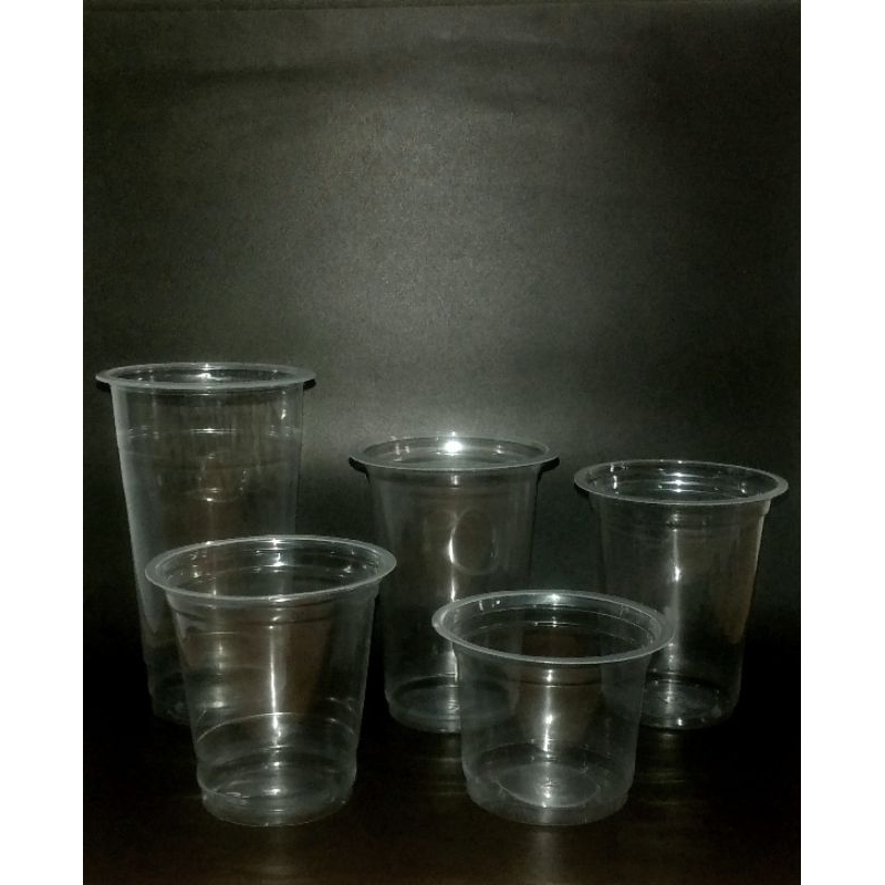 Gelas cup plastik/plastic cup 10oz/12oz/14oz/16oz/22oz