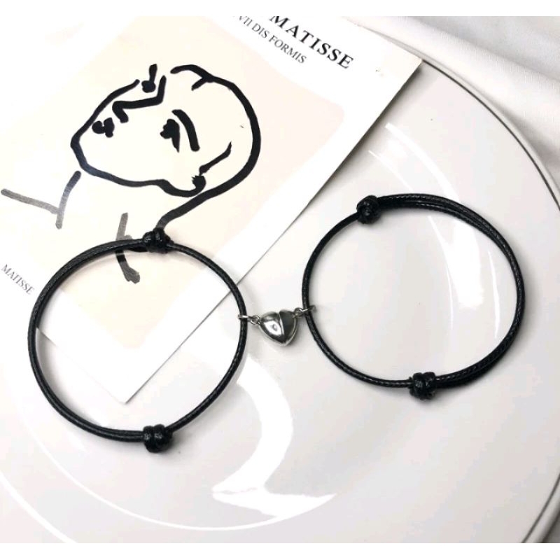 GELANG COUPLE MAGNET LOVE