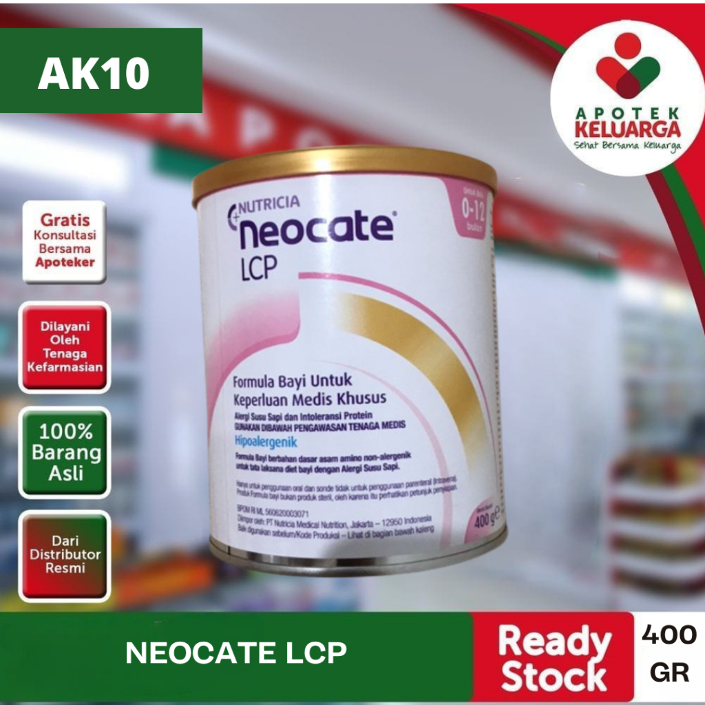 NUTRICIA NEOCATE LCP 400GRAM #SUSU BAYI YANG ALERGI SUSU SAPI