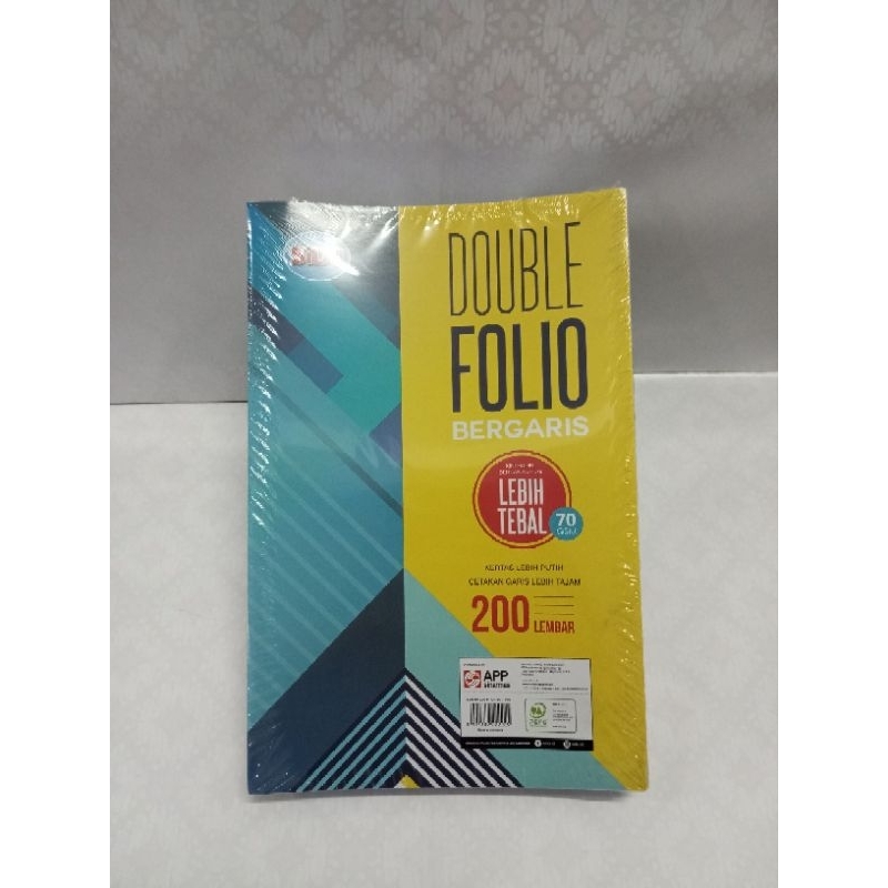 

kertas double folio bergaris Sidu