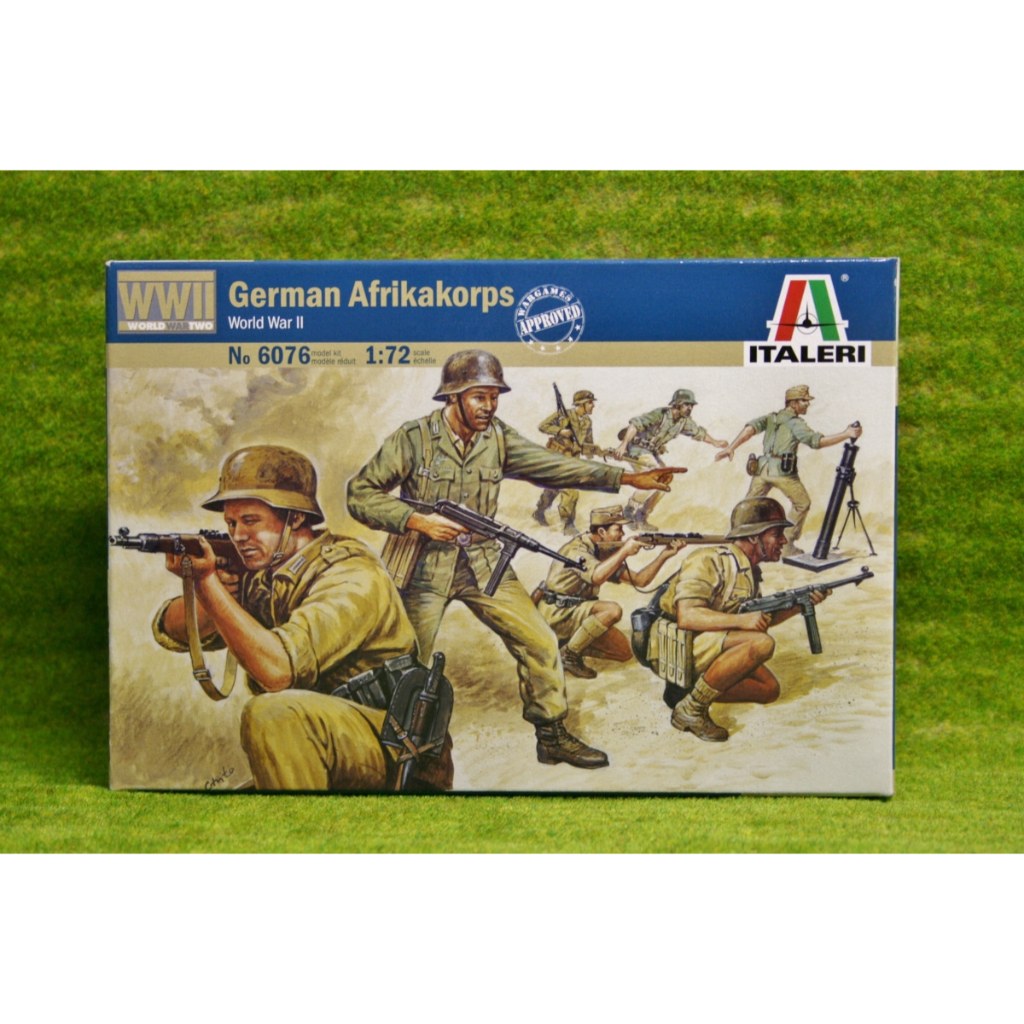 Figure WWII German Afrikakorps Skala 1:72 Italeri