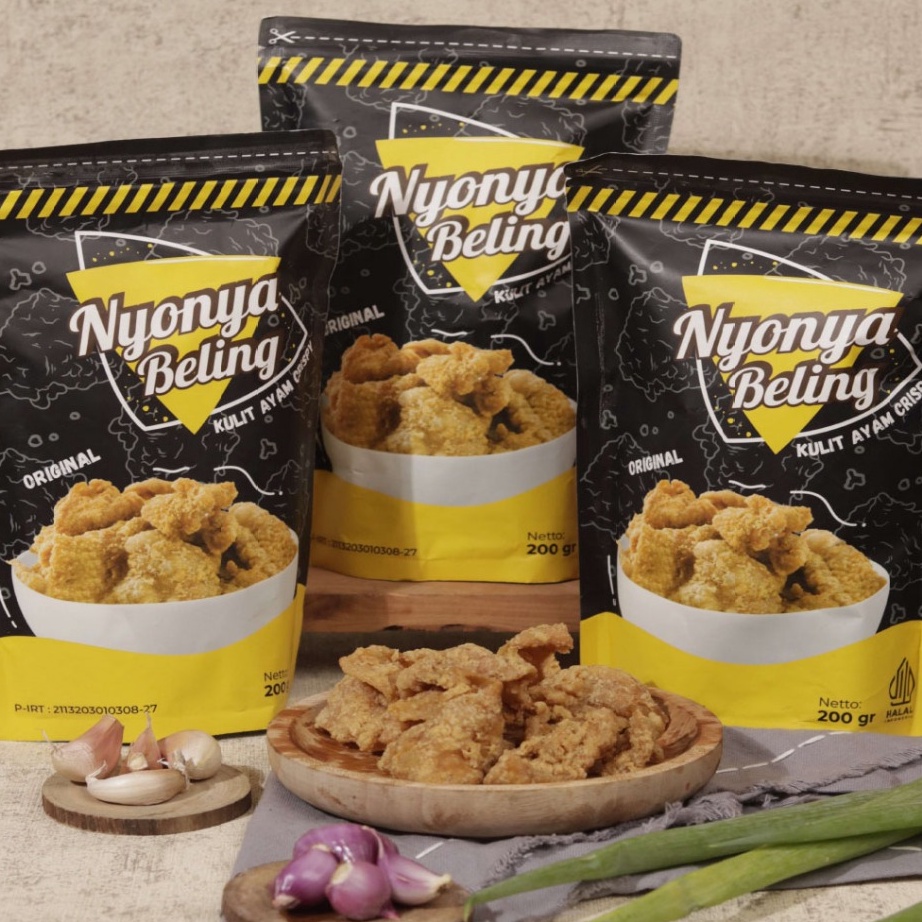 

TIPE BP807 Nyonya Beling Keripik Kulit Ayam Original 180gram