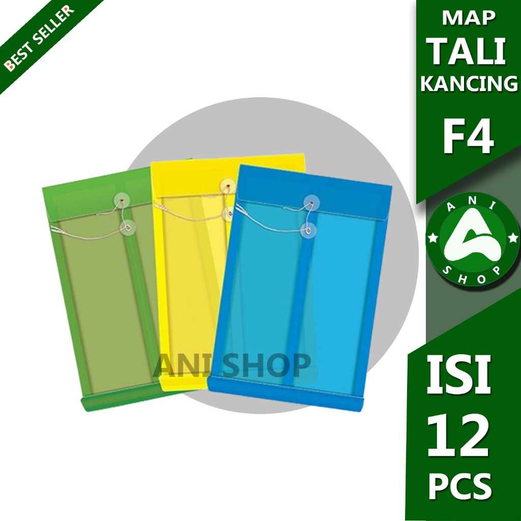 

MAP TALI KANCING WARNA TRANSPARAN F4 1 PAK 12 ISI PCS ANI SHOPP