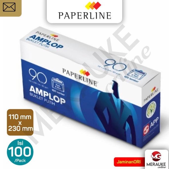 

Paling Dicari.. Amplop Paperline Putih Polos 90 PPS 80gsm CT0