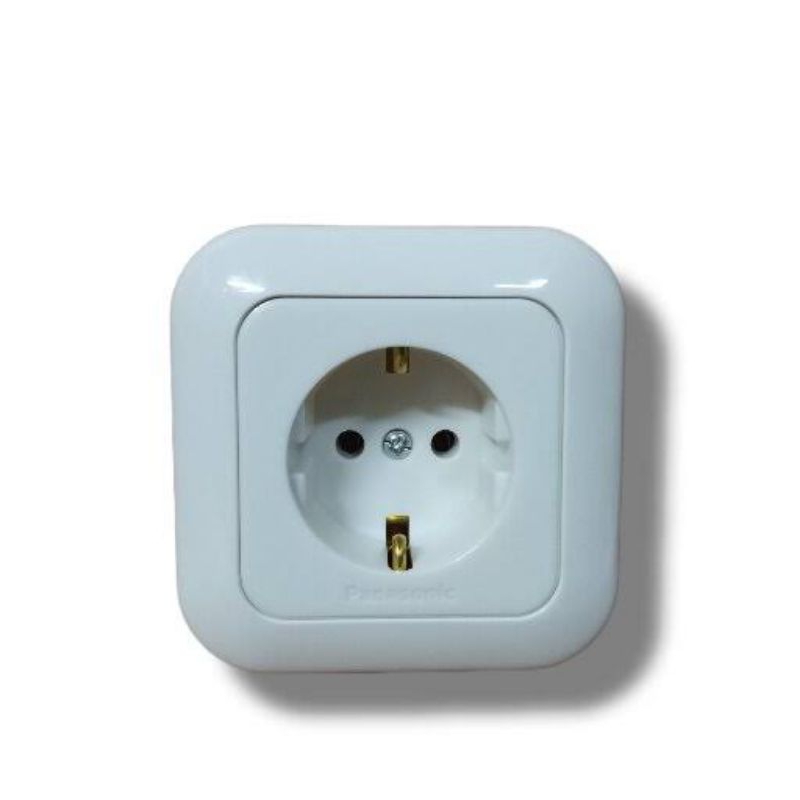 Stop Kontak Single Panasonic  Warna Putih Wejp 1131-7