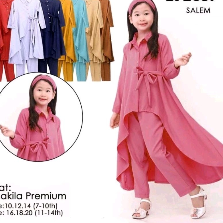 long set anak perempuan tanggung//setelan anak bahan moscrepe//long tunik anak perempuan trendy