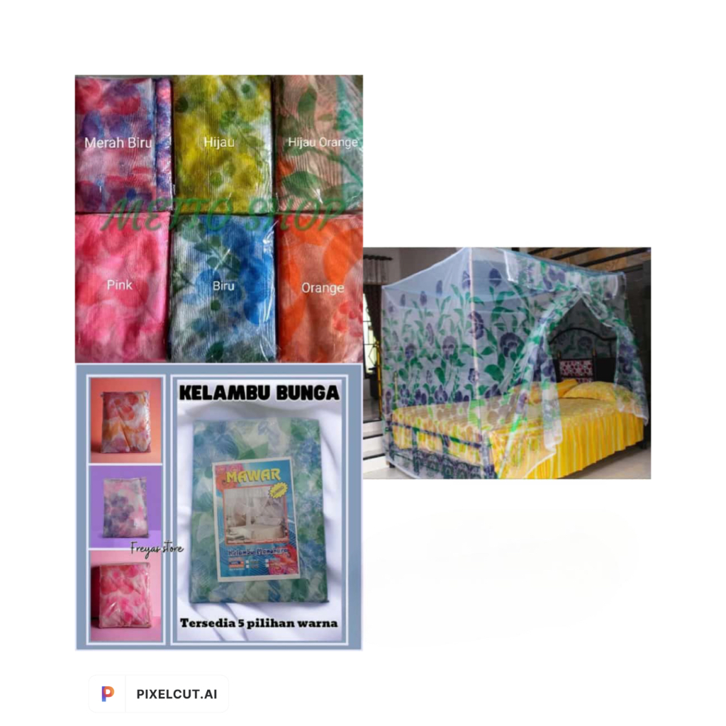 Kelambu Bunga,Kelambu Kassa,Kelambu Kain,Kelambu Jumbo