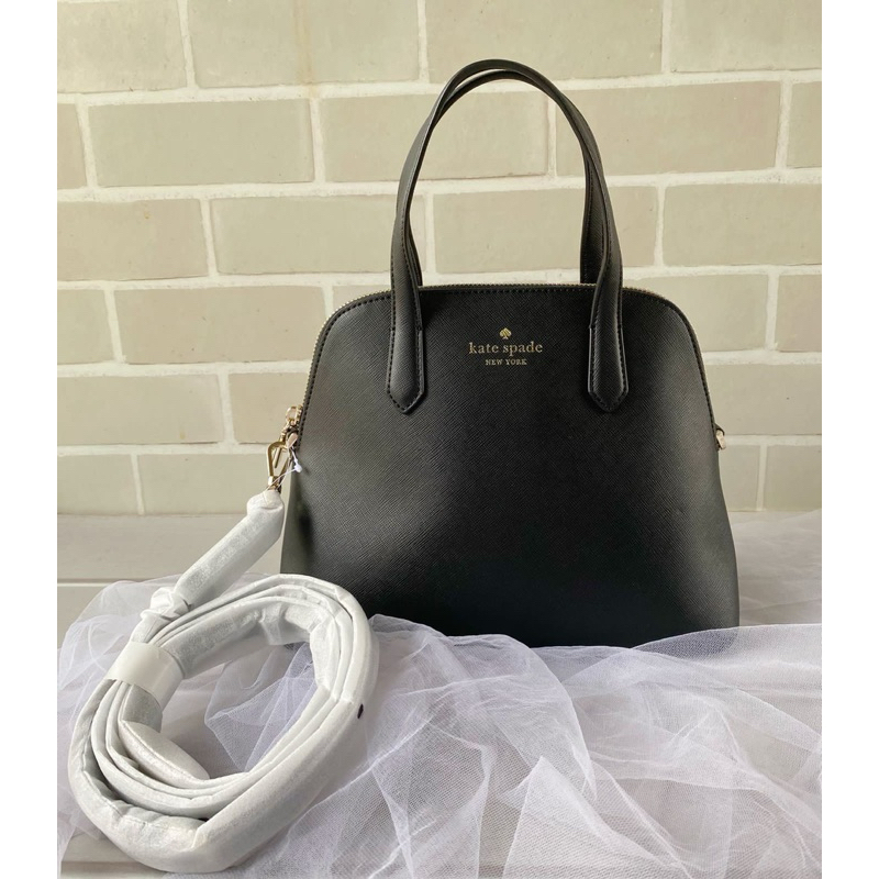 Tas Ks schuyler medium dome satchel. Warna black. Uk 26,5x12,5x21 cm