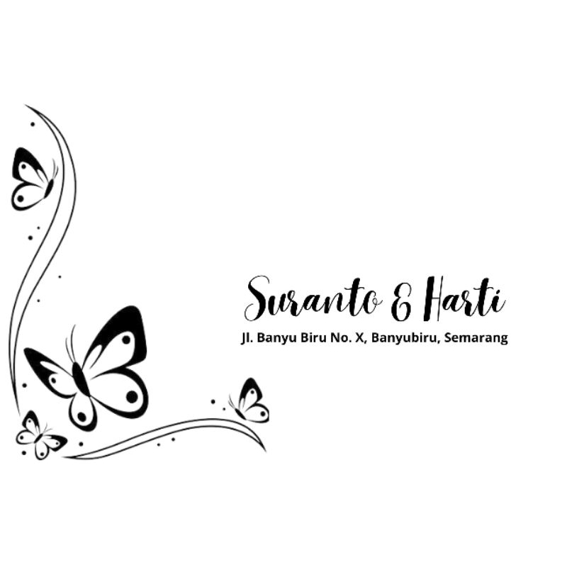 

Amplop Custom Kupu-kupu