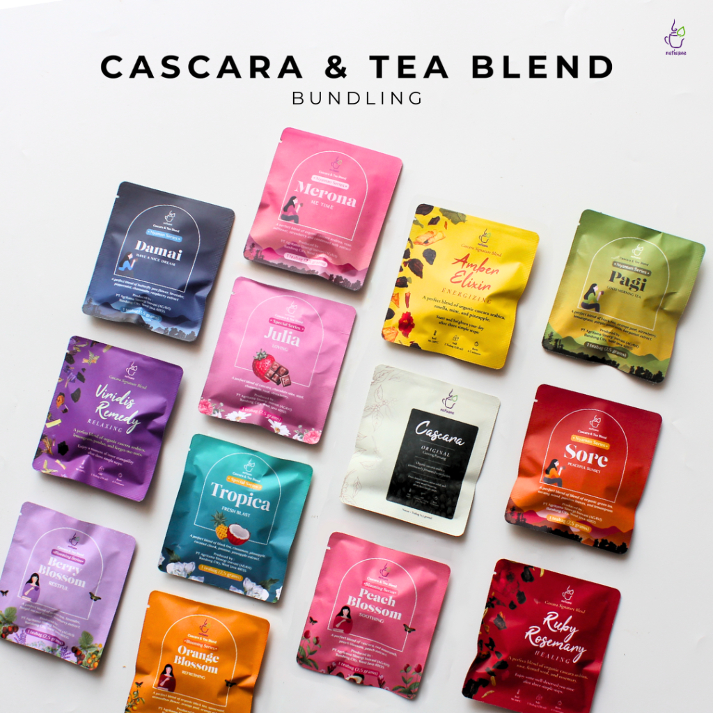 

Netisane Cascara & Tea Blend Series Sachet Bundling Packs | Artisan Tea | Teh Herbal