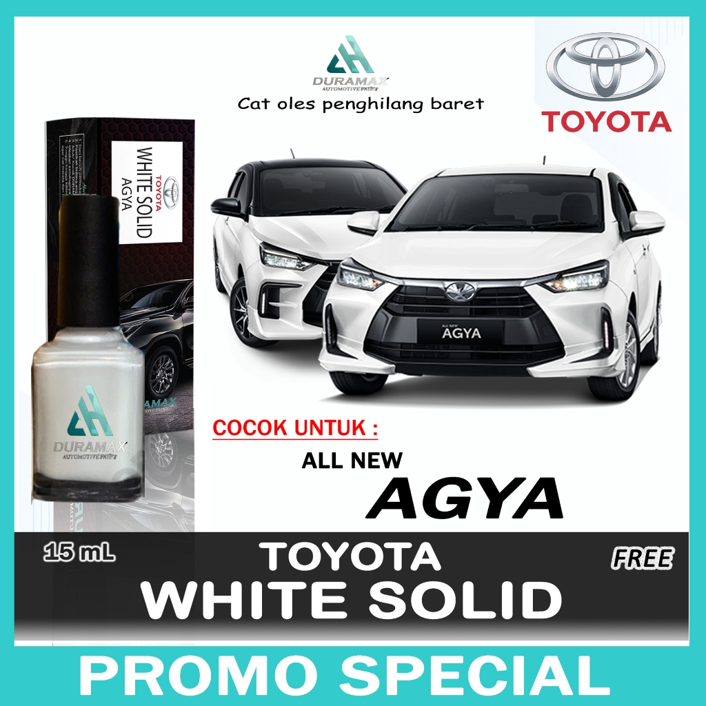 CAT OLES WHITE SOLID W09 TOYOTA AGYA 2023/ AYLA 2023