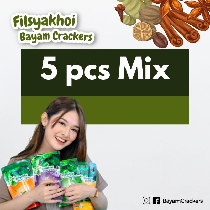 

KERIPIK BAYAM PAKET 5 PCS CUSTOM VARIAN RASA