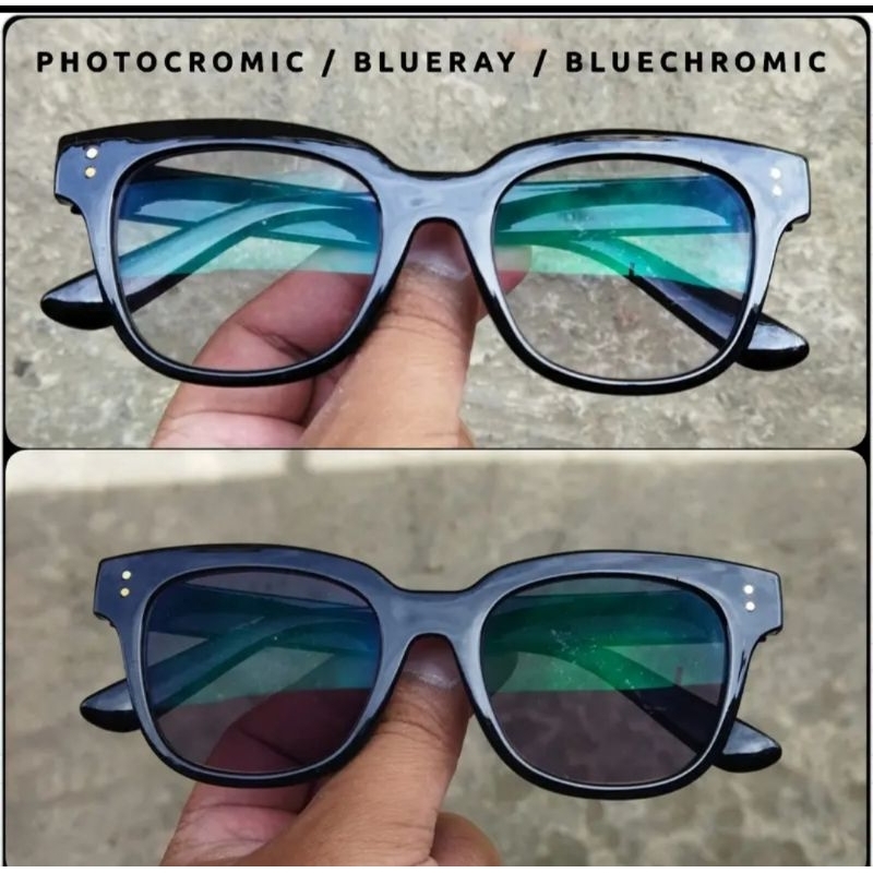 Kacamata Vincent photocromic minus,bluecromic murah