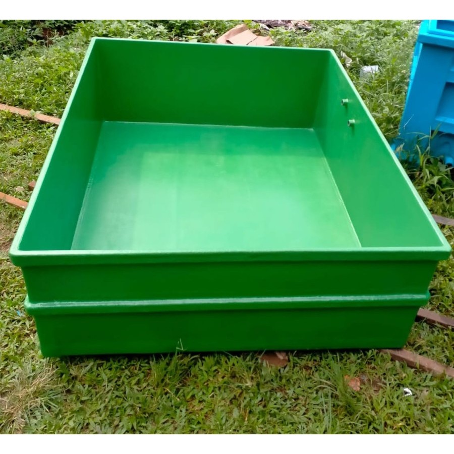 Bak kolam fiberglass  ukuran 200x120x50 cm kolam ikan|| aquarium fiber
