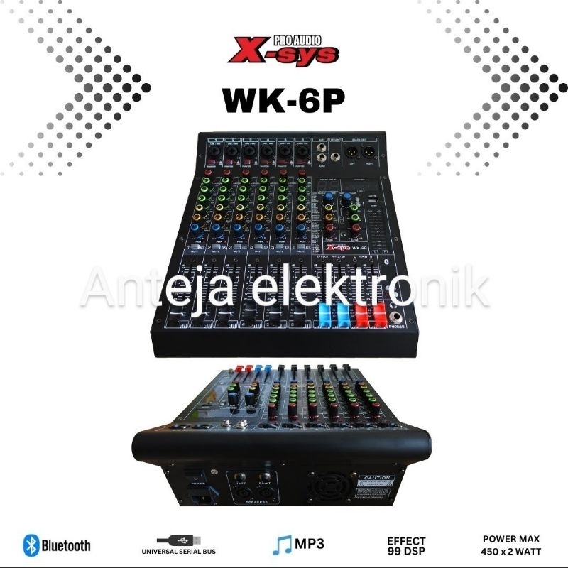 MIXSER POWER 6 CH X-SYS