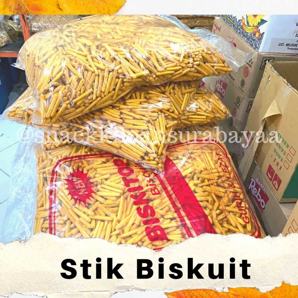 Stik Biskuit 1 BALL ( 2KG )/ Snack Kiloan Murah/ Mak E Dor