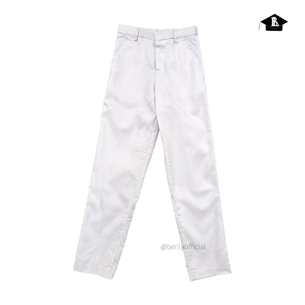 BENLY Celana Putih Panjang / Celana Sekolah