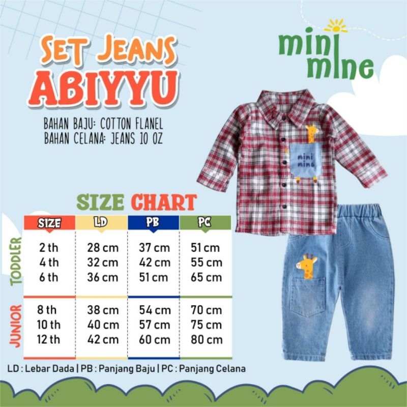 MINIMINE - Set kemeja jeans pants Abiyyu