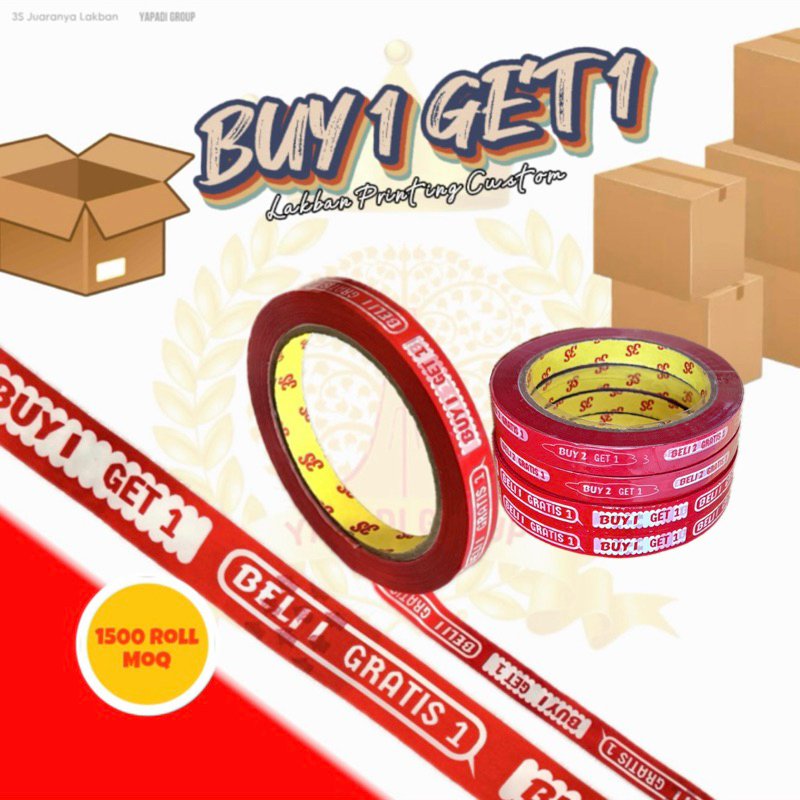 

ISOLASI PRINTING BUY 1 GET 1 - BUY 2 GET 1