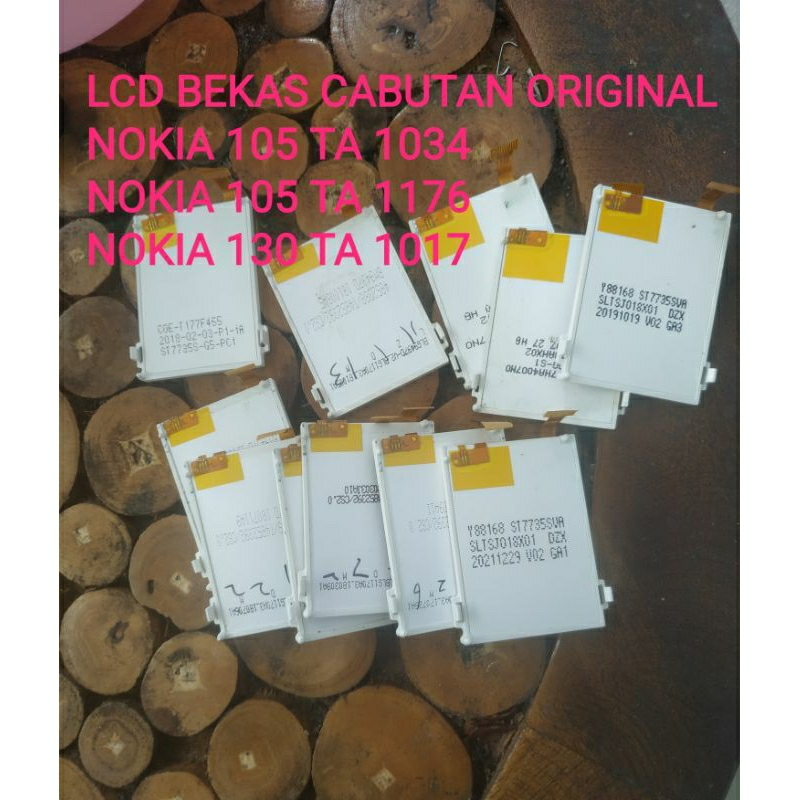 LCD CABUTAN ORIGINAL NOKIA 105 TA 1034/105 TA 1176/130 TA 1017