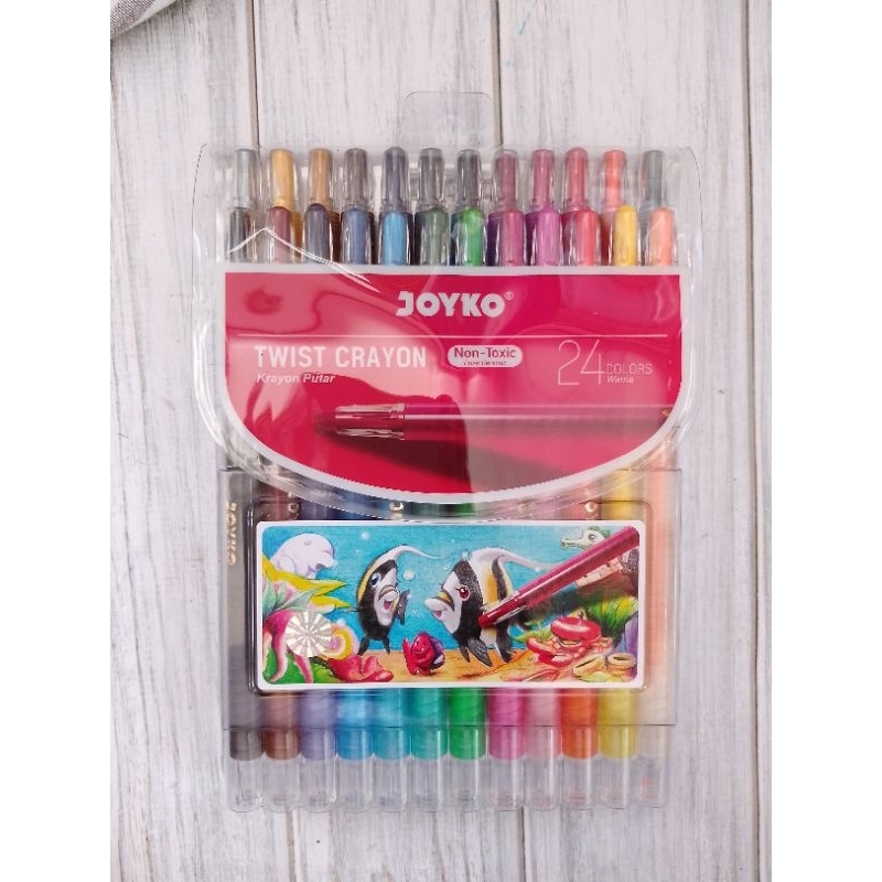 

TWIST CRAYON KRAYON PUTAR JOYKO TWCR-24S-24 WARNA