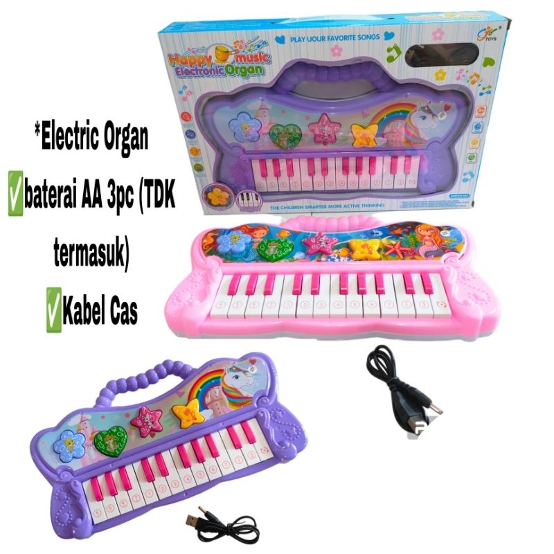 Mainan Edukasi Anak Electric Organ Piano Keyboard Edukasi Belajar Musik Nada Do Re Mi Kado 2 3 4 5 6