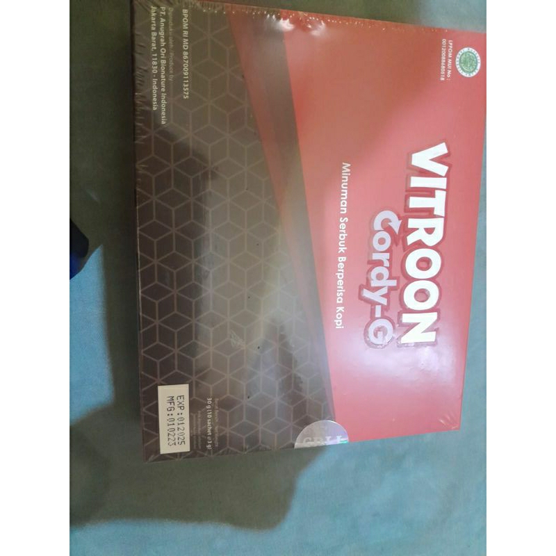 

kopi cordy-g vitron isi 10 sachet