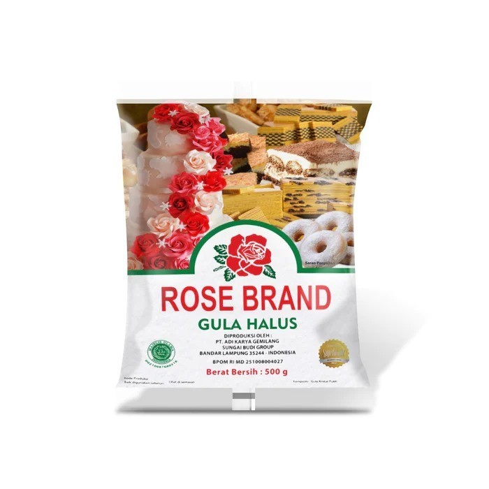 

ROSE BRAND GULA HALUS 500GR , GULA HALUS UNTUK CAMPURAN ADONAN DLL
