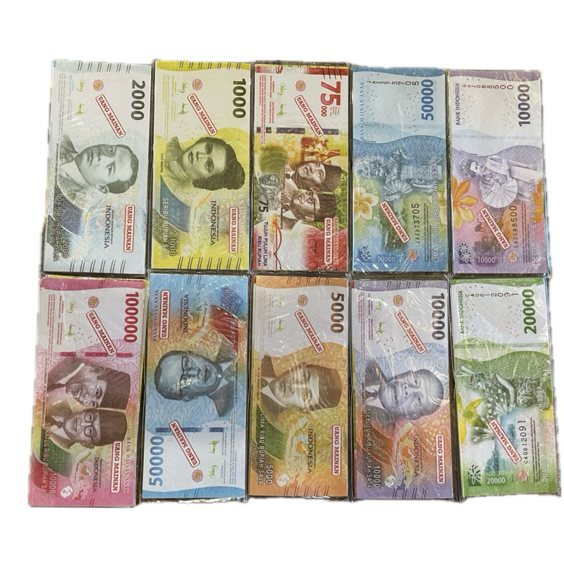 uang mainan uang-uangan duit-duitan mainan